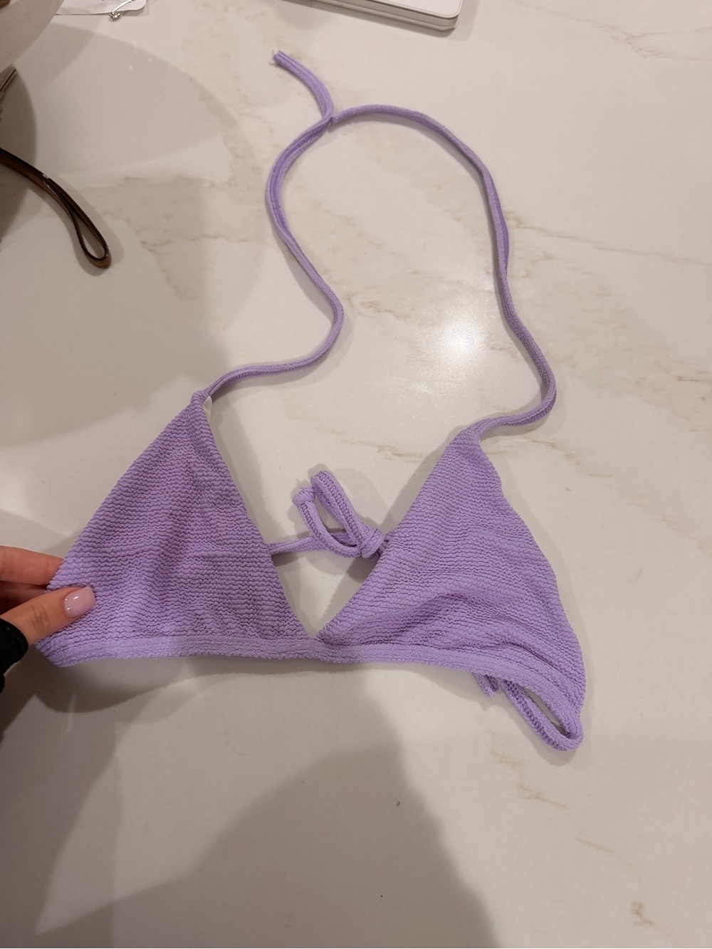 Booty by Brabants Lavender Triangle Bikini Top